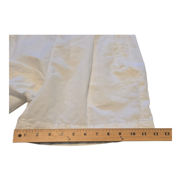 Lands End Shorts Womens Size 4 White Linen/Cotton Blend Summer Beach Vacation - Picture 10 of 10